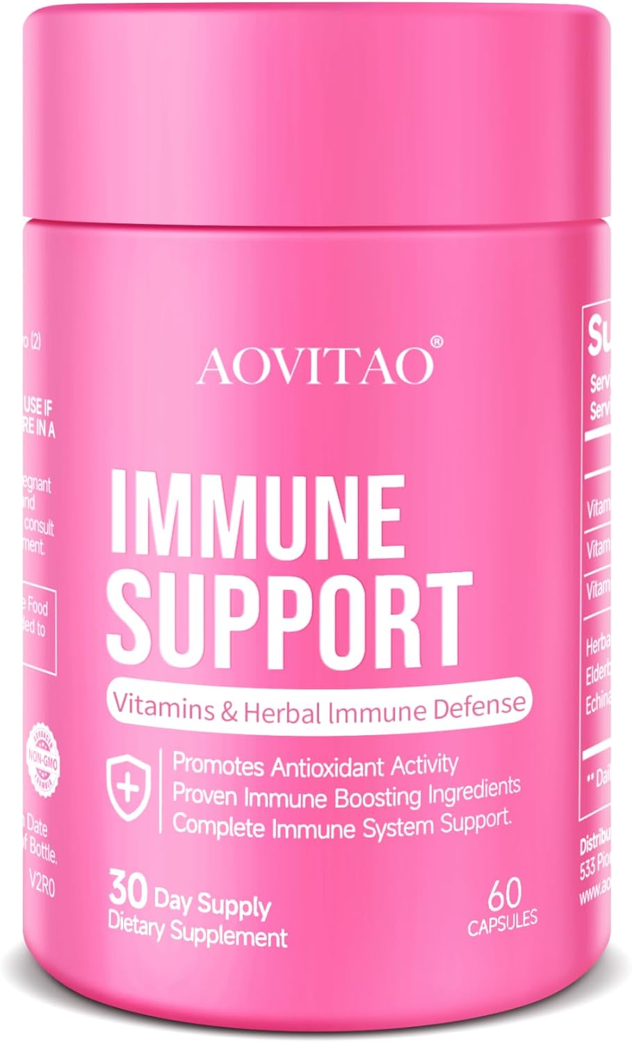 Natural Herbal Immune Defense Immunity Vitamins Supplement Booster and Mushroom